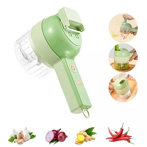 2024 Portable Electric Vegetable Cutter Set Multifunction Vegetable Chopper Handheld Electric Vegetable Cutter Electric 4 in 1