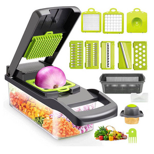 2024 Top Seller Gadget Household Items All In 1 Multipurpose Kitchen Fast Manual 12 In 1 Vegetable Chopper Cutter Slicer Dicer