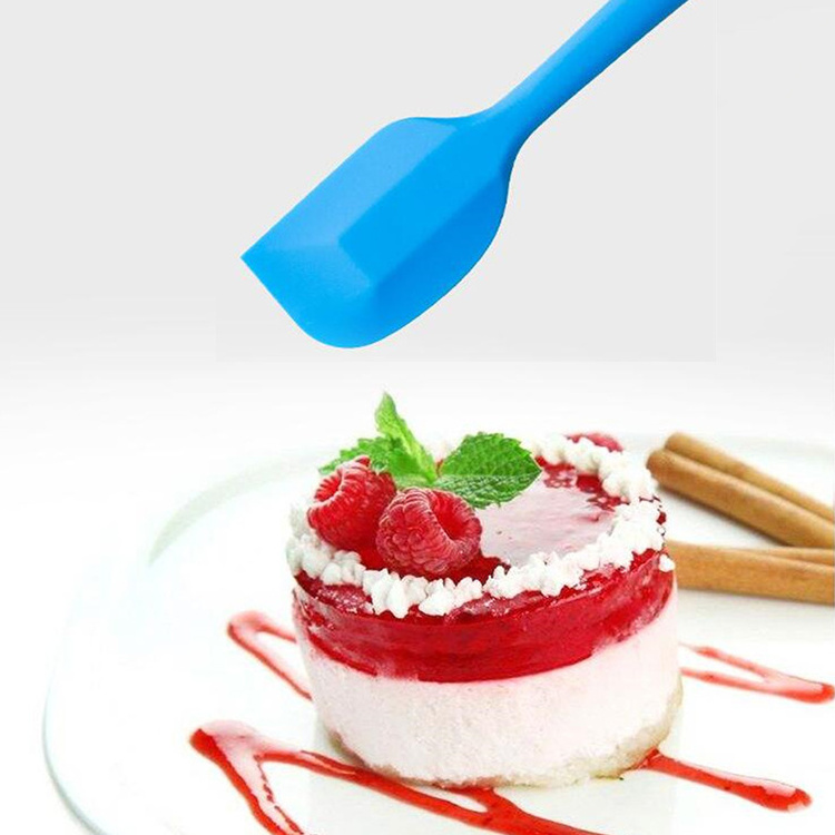 8inch Wholesale Multi-functional Kitchen Tools High Temperature Durable Silicone Scraper Spatula For Baking Cooking