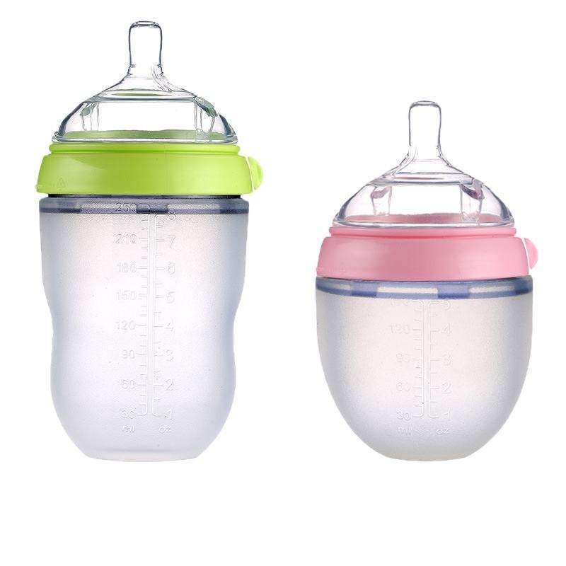 New Design Babies Milk Bottle  PP Eco Friendly  Portable  BPA Free Silicone Baby Feeding Bottles for Newborn Baby