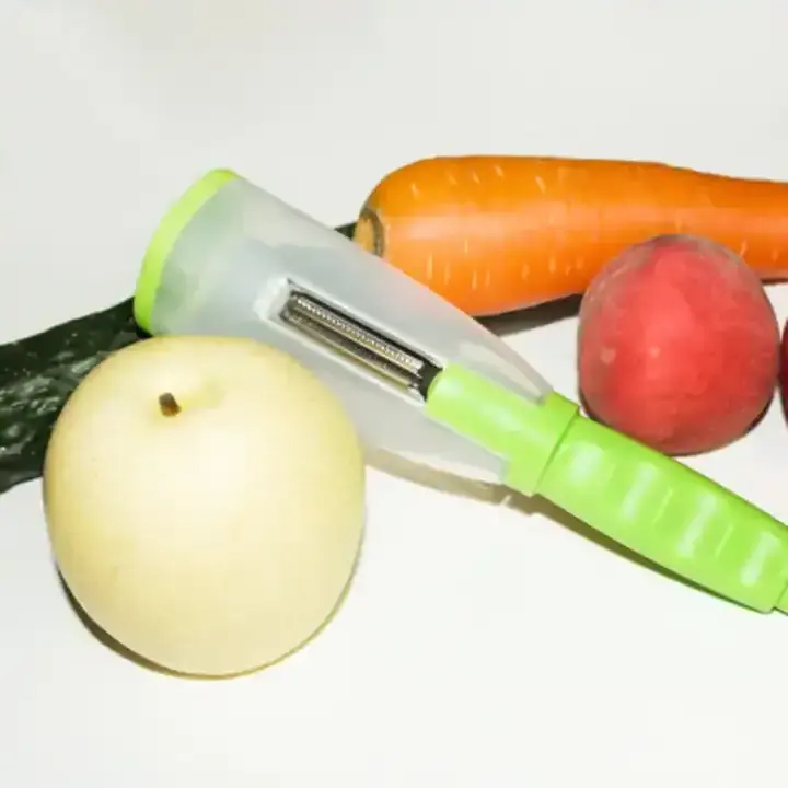 Kitchen Gadgets Multi-Functional Peeler Fruit Vegetable Peeler Stainless Steel Carrot Grater Paring Knife With Container