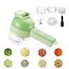 2024 Portable Electric Vegetable Cutter Set Multifunction Vegetable Chopper Handheld Electric Vegetable Cutter Electric 4 in 1