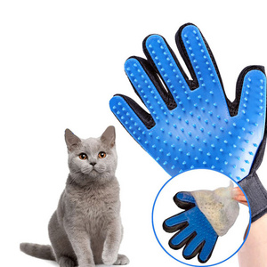 Hot Sales Pet Glove Cat Hair Brush Gloves Durable Dogs Cats Bath Clean Massage Reusable Hair Remover Brush For Animal