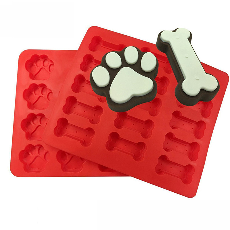 Wholesale Custom BPA Free Silicone Dog Bone Shape Cake Mold Make Chocolate Candy Biscuits Silicone Cake Mold