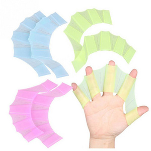 Water Sports Swimming Diving Fins Swim Tool Hands Swimming Fins Silicone Webbed Palm Flippers Training Snorkeling Adult