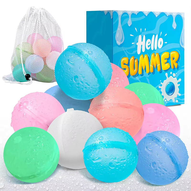 Silicone Refillable Water Balls Party Balloons Quick Fill Up Magic Water Bombs Reusable Water Balloons Summer Toys