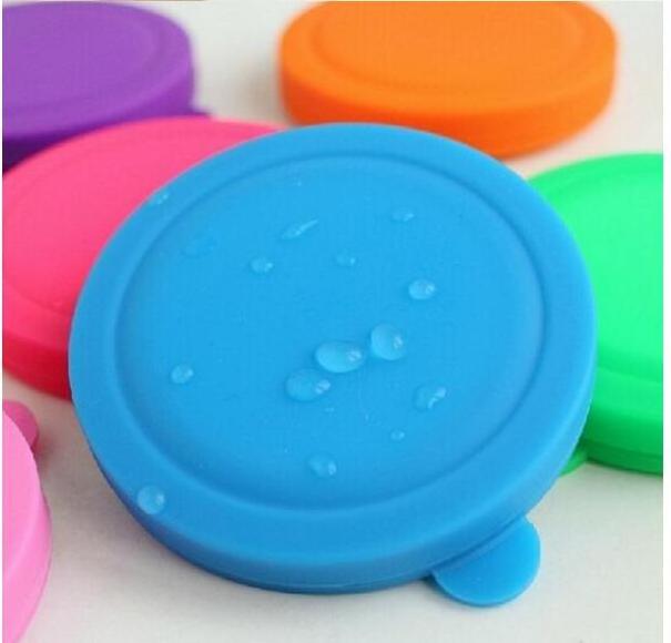 Round Silicone Double Sided Foldable Compact  Makeup Silicone Pocket Mirror