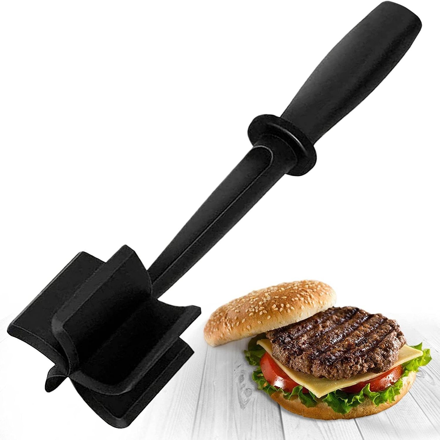 Heat Resistant Nylon Ground Meat Chopper 5 Curve Blades Ground Beef Masher hamburger Meat Chopper