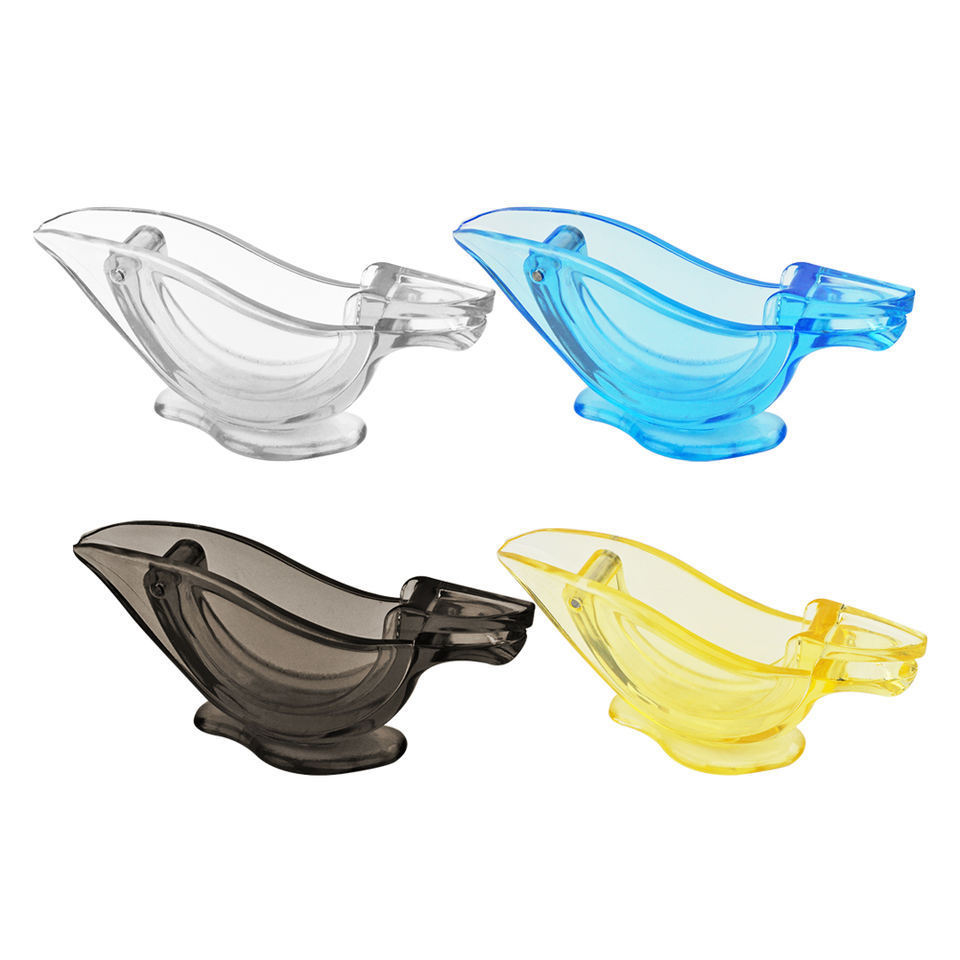 2024 Hot Sales Mini Manual Bird Shaped Lemon Squeezer Juicer Acrylic Lemon Squeezer Kitchen Portable Transparent Lemon Squeezer