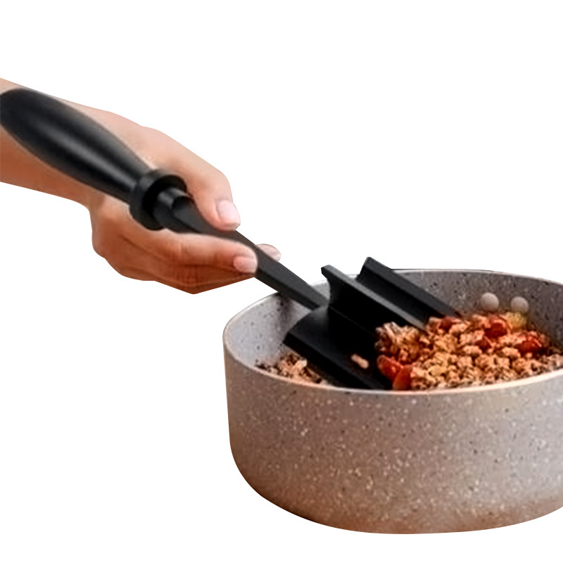 5 Curve Blades Ground Beef Masher,Resistant Meat Potato Masher,Masher Tool for Hamburger Meat