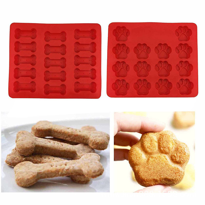 Wholesale Custom BPA Free Silicone Dog Bone Shape Cake Mold Make Chocolate Candy Biscuits Silicone Cake Mold