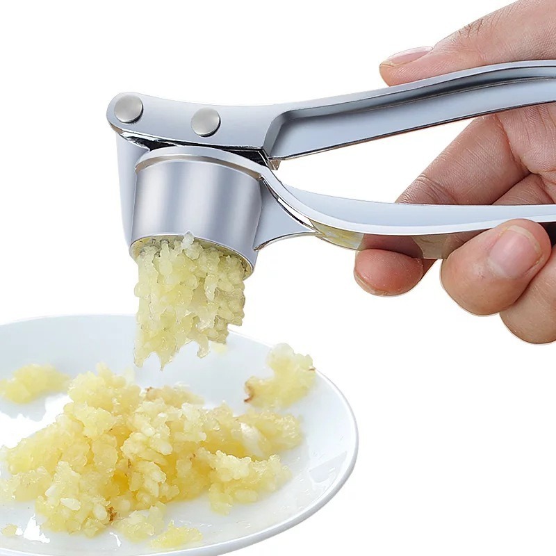 Easy to Use Accessories Manual Garlic Press Stainless Steel Garlic Crusher Handheld Masher Household Kitchen Garlic Press