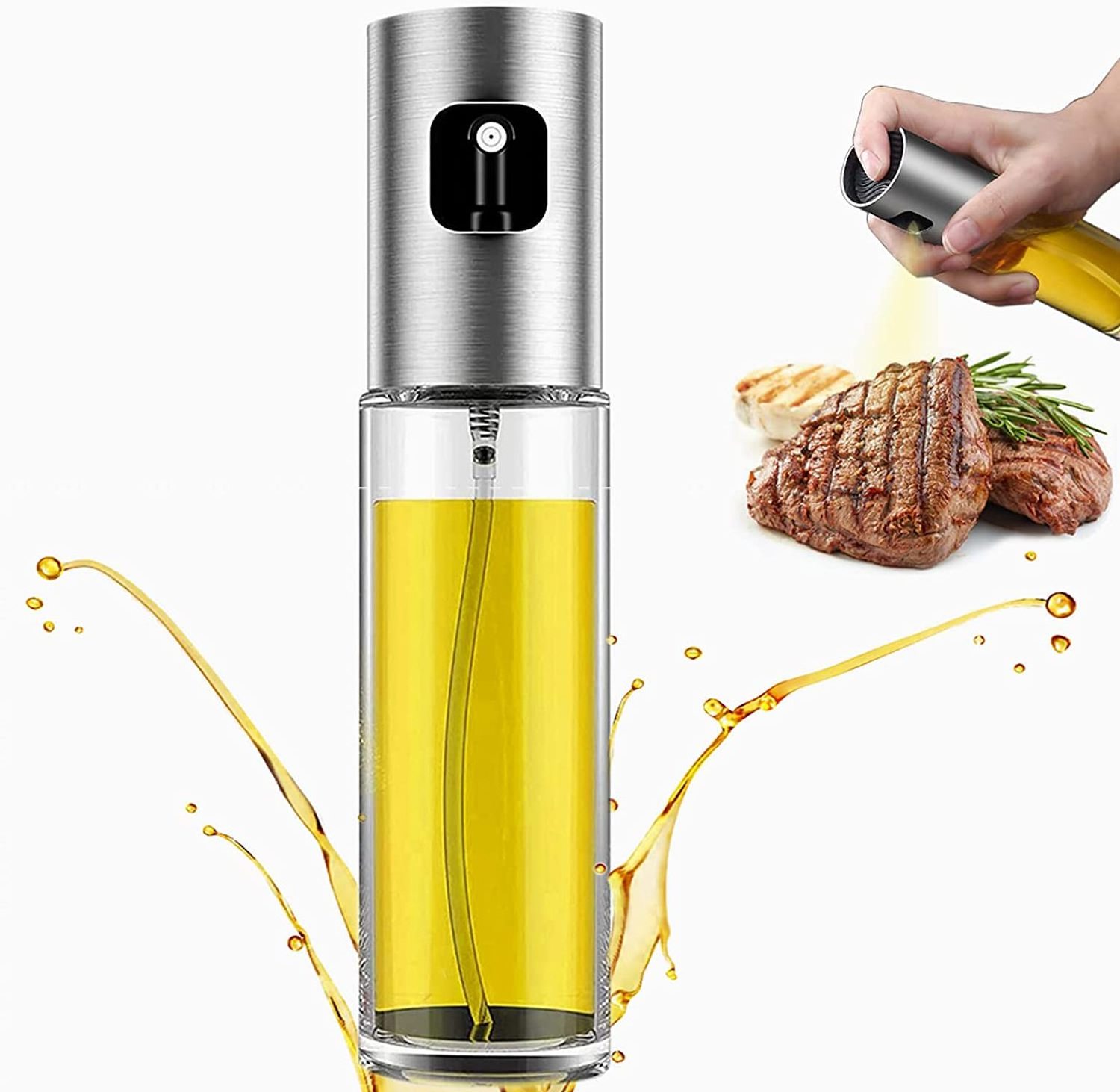 Hot Sales New 100ML Kitchen Spray Oil Bottle Portable Olive Oil Dispenser Spray Bottle Cooking Oil Container Bottles With Spray