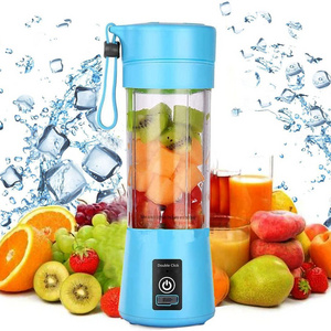 2024 New Product Small Blender Portable Personal Mini Juicer Cup 380ML Electric Orange Juice Blender for Kitchen Gadgets Plastic