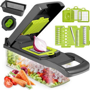 Manual Hand Fruits And Vegetable Cutter All In One 12 In 1 Vegetable Food Chopper Durable Kitchen Accessories Vegetable Cutter