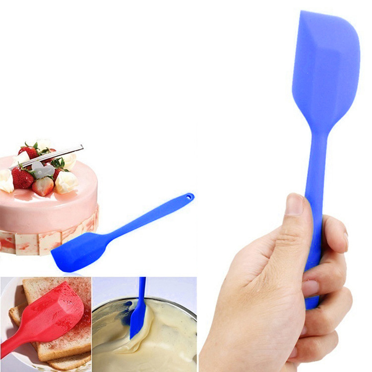 8inch Wholesale Multi-functional Kitchen Tools High Temperature Durable Silicone Scraper Spatula For Baking Cooking