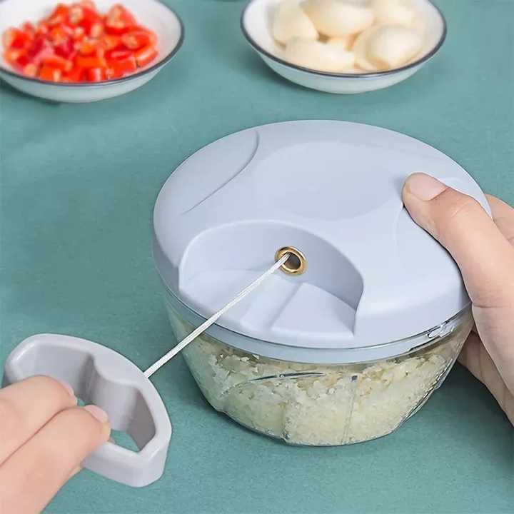 2023 Kitchen Accessories Mini Manual Vegetable Fruit Garlic Blender Garlic Cutter Ginger Onion Meat Shredder Hand Pull Chopper