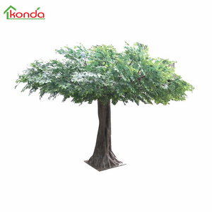 OEM Outdoor Landscape Large Decorative Tree Plastic Fiberglass Trunk Artificial Big Banyan Tree