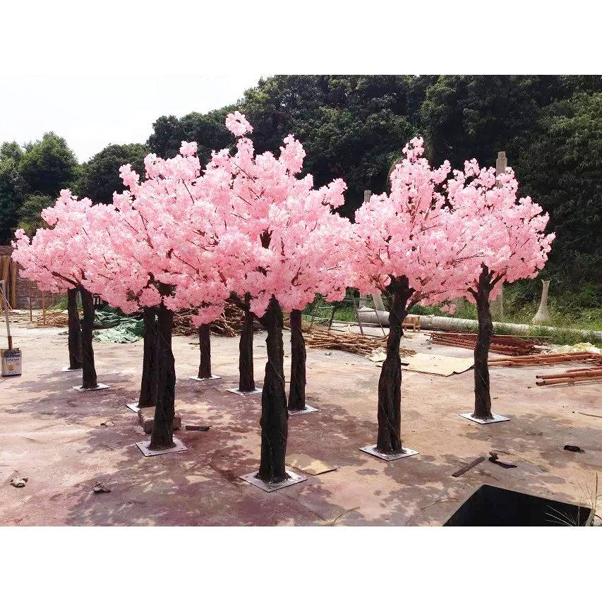 Artificial White Cherry Blossom Tree Artificial Wedding Decoration Centerpiece Outdoor Lighted Large Fake Cherry Blossom Trees