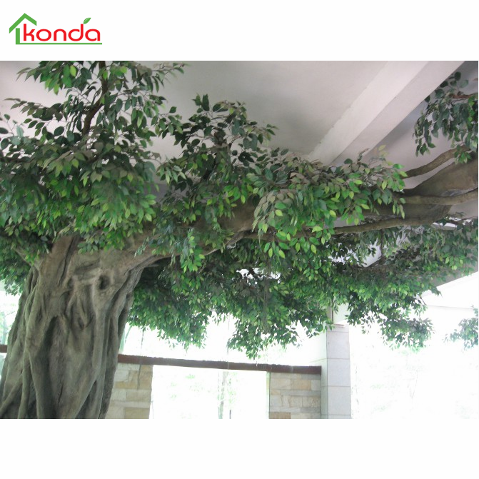 OEM Outdoor Landscape Large Decorative Tree Plastic Fiberglass Trunk Artificial Big Banyan Tree