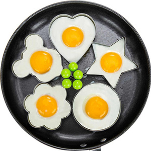 Heat Resistant Easy To Clean Egg Mold Stainless Steel Various Shape Egg Frying Molds Kitchen Cooking Tools Mold For Egg Trays