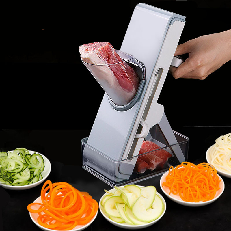 Manual Vegetable Chopper Potato Dlicer Vegetable Slicer And Chopper Meat Grinder Vegetable Chopper With Container Kitchen Tools