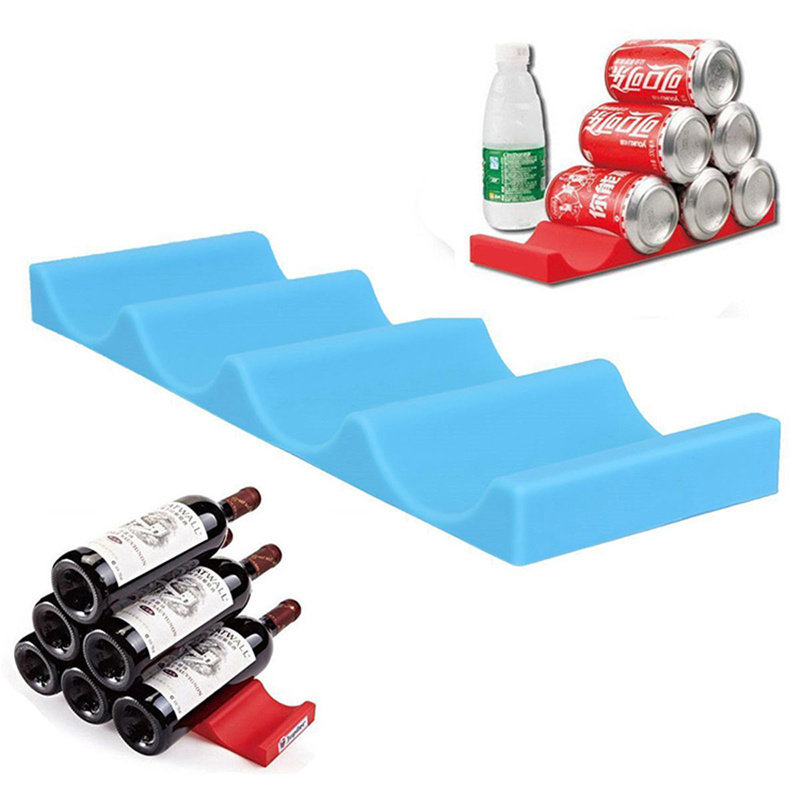 Eco-friendly BPA Free Silicone Wine Bottle Rack / Beer Can Sleeve Holder