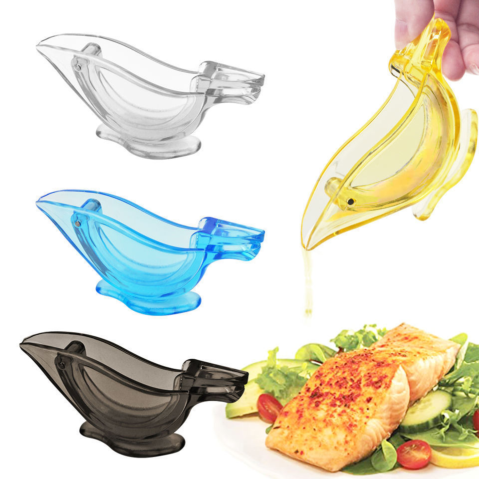 2023 New Arrival Lemon Lime Hand Press Manual Cute Fruit Lemon Squeezer Bird Portable Transparent Lemon Squeezer For Kitchen