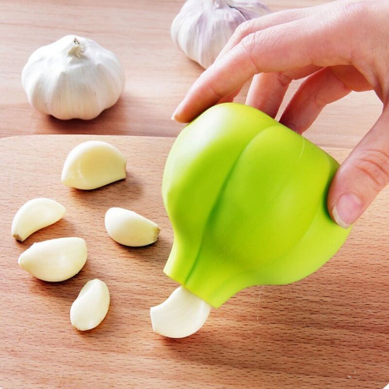 Durable Round Silicone Garlic Peeler  Food Grade Garlic Peeler For Home Kitchen Accessories Garlic Shape Peeler