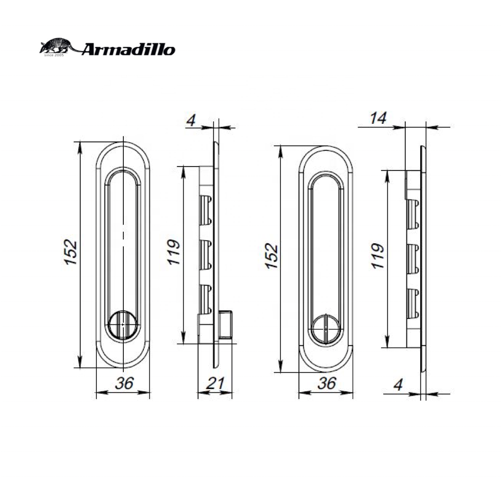 Hot Sale Sliding Black Door Hook Latch Lock