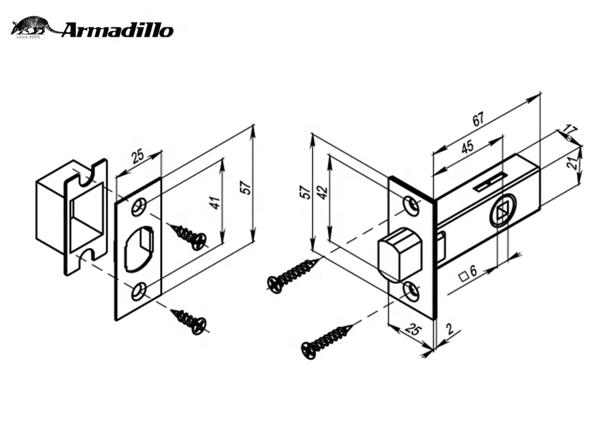 High strength dead bolt lock bolt