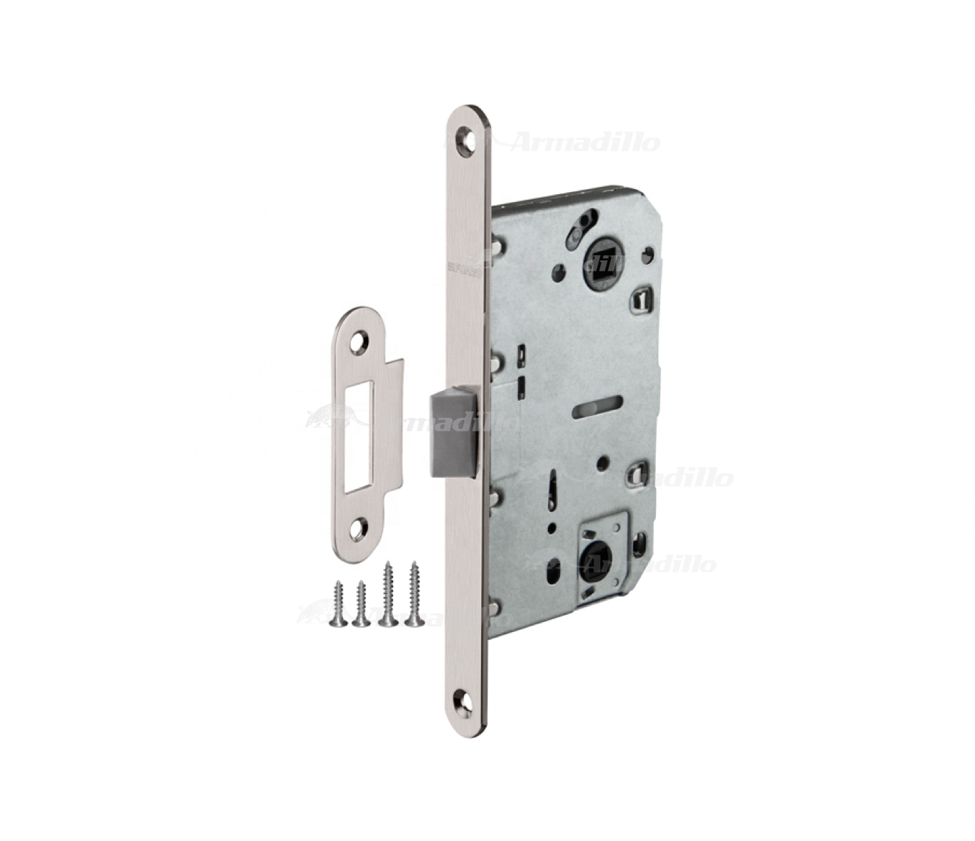 Interior Door Satin Nickel Plastic Bathroom Latch Lock