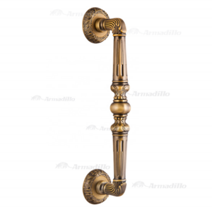 European Design Wood Door Bronze Pull Door Handles