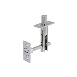 Chrome Flush Tower Door Bolt for metal front double doors