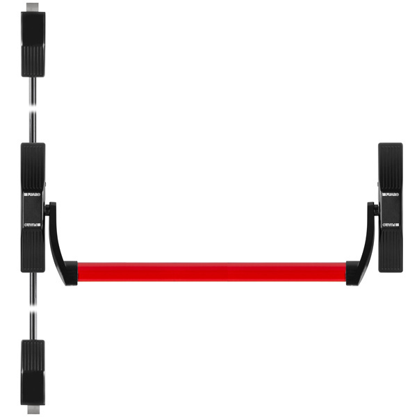 Handle push bar 1700 C with rods for double-leaf doors