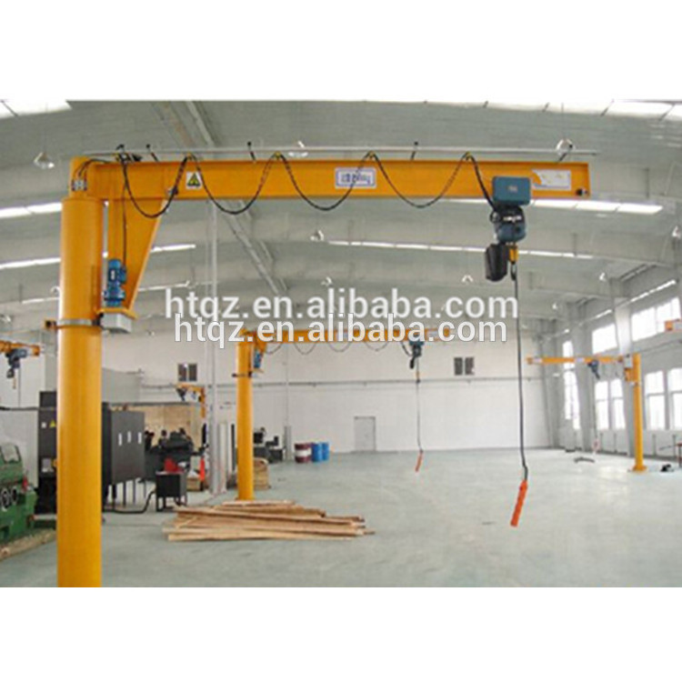 1 ton 2 ton 3 ton 5 ton 360 degree rotating pillar mounted jib crane with chain hoist