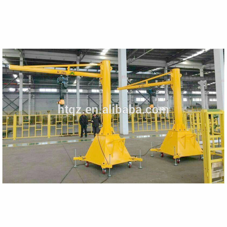 1 ton 2 ton 3 ton 5 ton 360 degree rotating pillar mounted jib crane with chain hoist