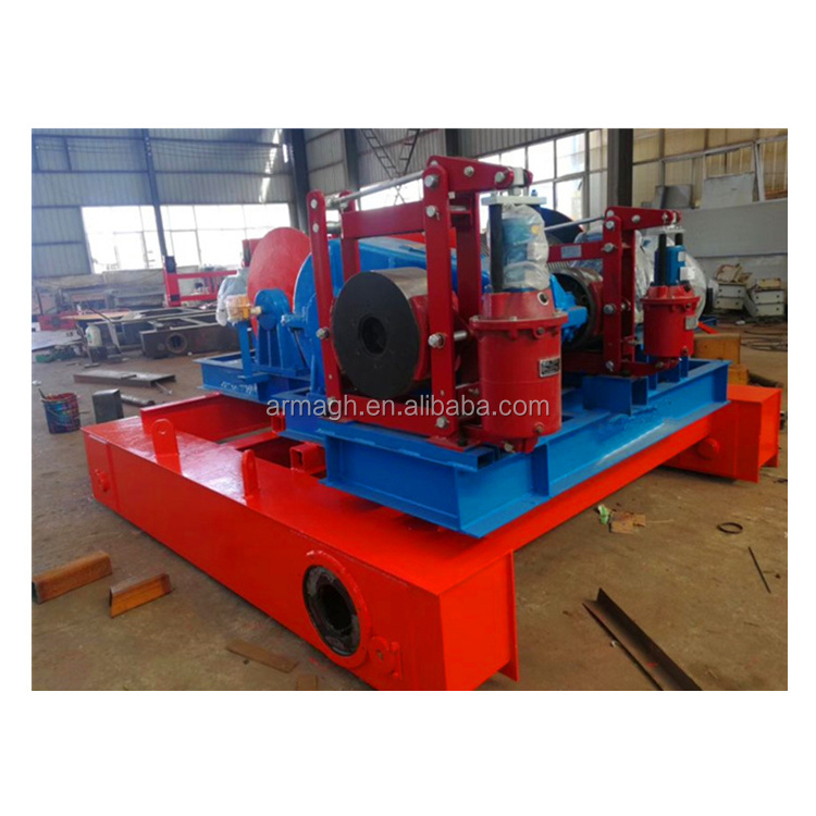 electric winch for pulling flat barge