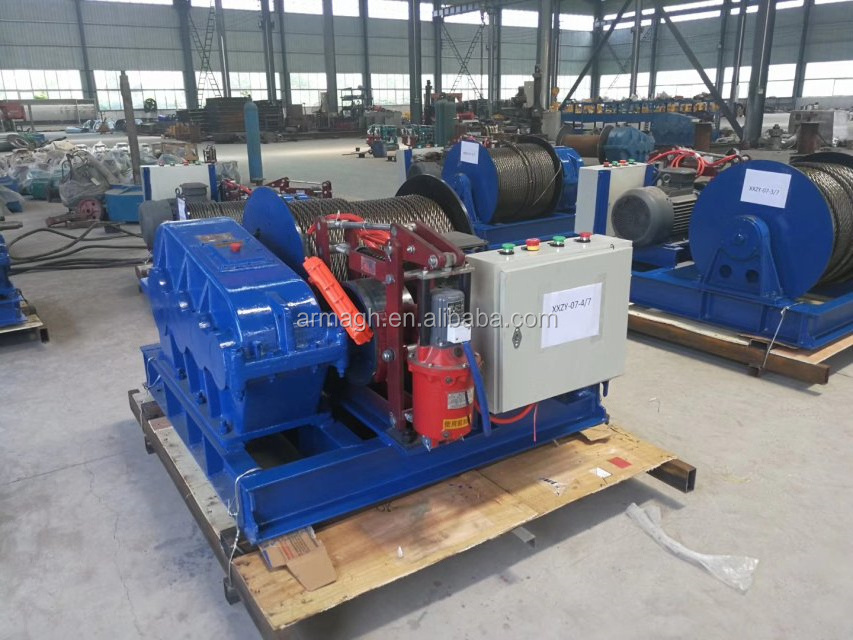 JM 6m hydraulic planetary gear drilling ring winch for sale double wire rope winch