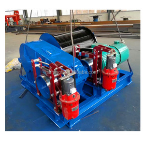 single drums 10 ton winch and high speed electric winch control box