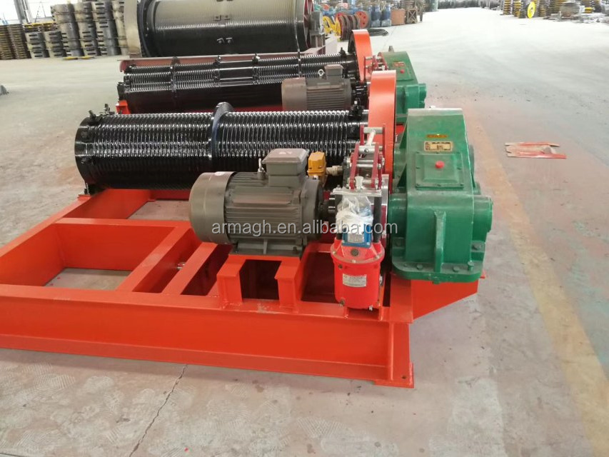 JM 6m hydraulic planetary gear drilling ring winch for sale double wire rope winch