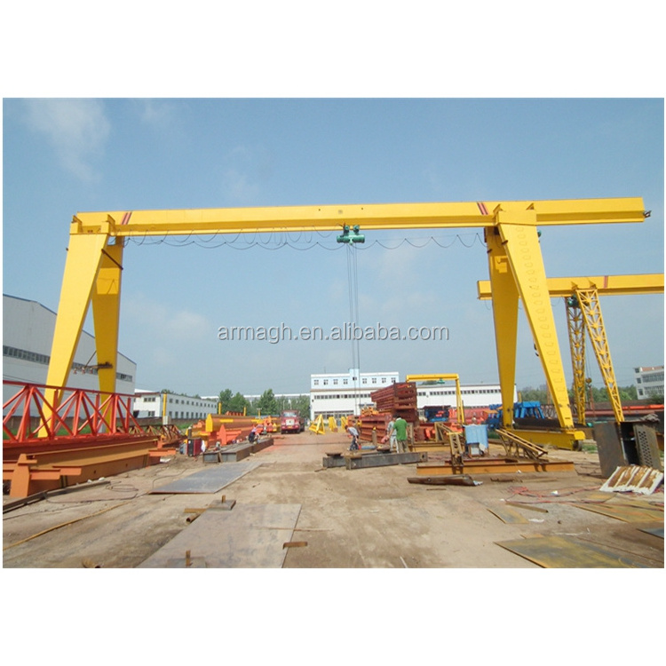 Gantry Crane With Magnet Or Electromagnetic Plate Rtg Type 40 Feet Rubber Tire Container Gantry Cranes