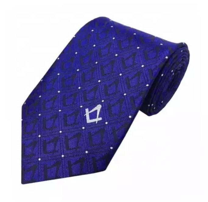 Wholesale Masonic Regalia Ties Printed Custom Fashion OEM Color Design G Square Logo silk Men Masonic Ties