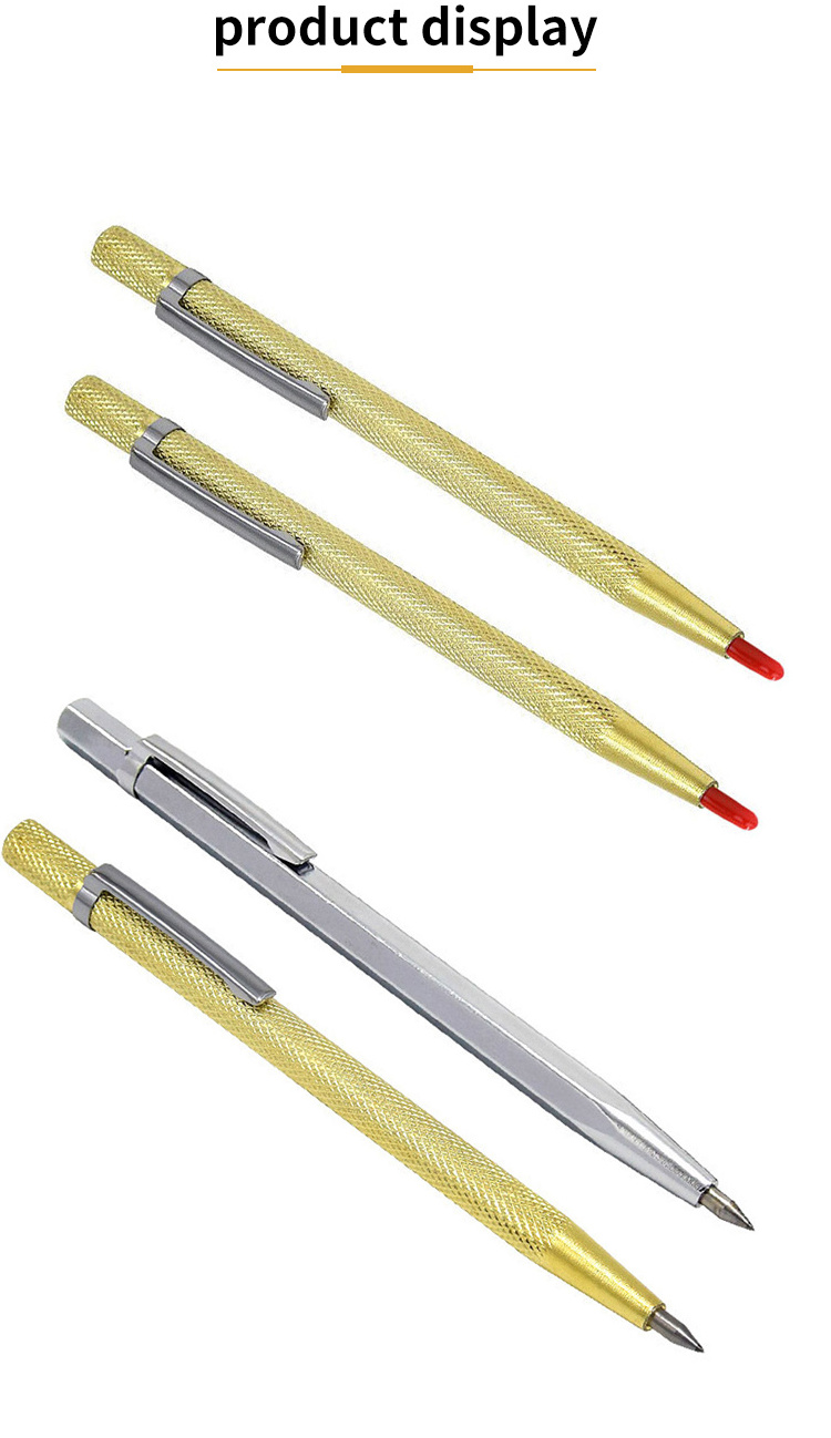 Tungsten Carbide Tip Scriber Pen Diamond Metal Marking Engraving Pen for Glass Ceramic Metal Carving Scribing Hand Tools