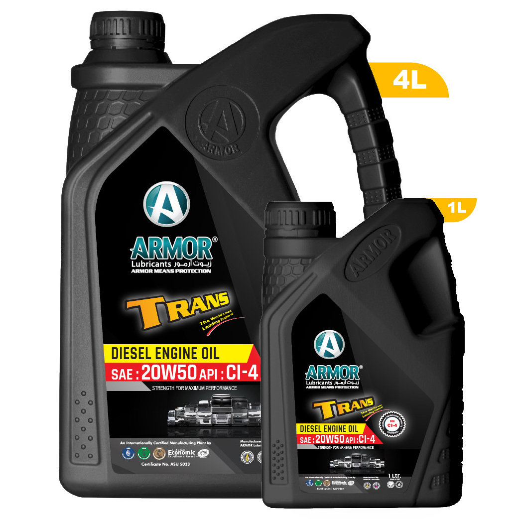 Armor High-Performance Mineral Diesel Engine Oil 20W50 CI-4 Specially for superior lubrication