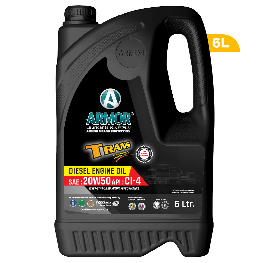 Armor High-Performance Mineral Diesel Engine Oil 20W50 CI-4 Specially for superior lubrication