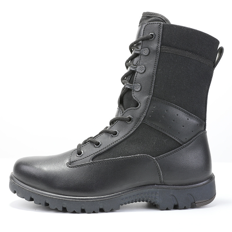 Suede Tactical Jungle Combat Boots Green Men with Zip Ankle Boot Male Boots Second Cow Leather Black Rubber