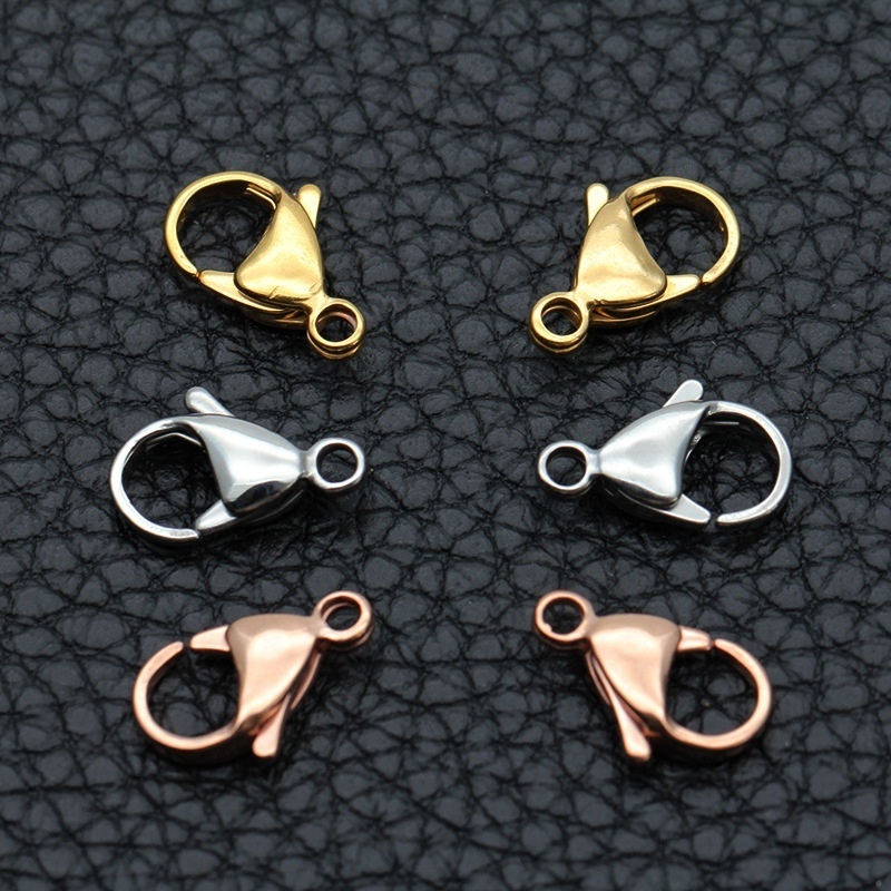 Stainless Steel Lobster Clasps for DIY Accessory Claw Clasps for Bracelet Necklace Jewelry Making Findings with High Quality