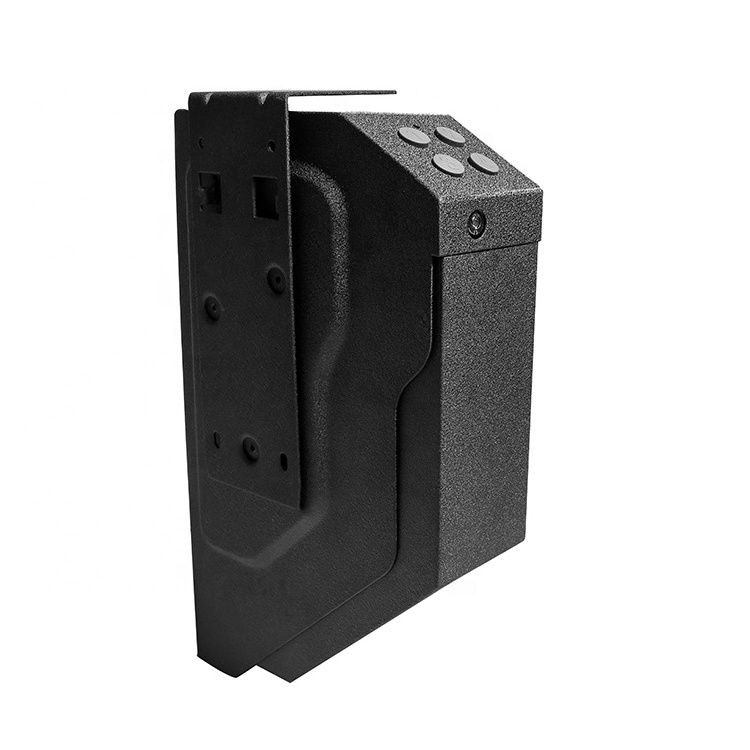 OEM Hand gun box mountable on any where auto-open steel Safe with lock security box