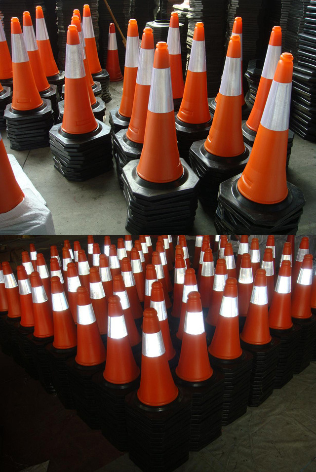 Hot sell 1 Meter Road Safety Orange  PE Traffic Cone  for Road Safety, Parking Lot, and Construction